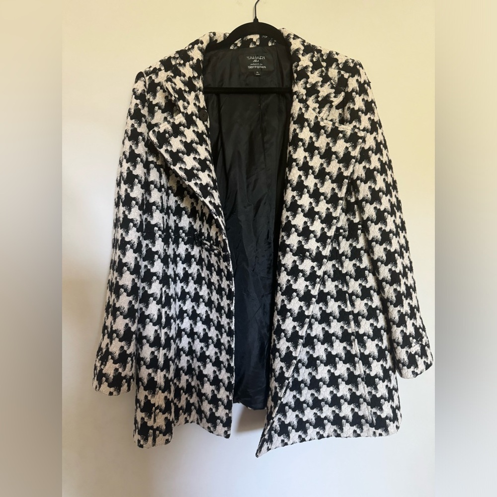 Tahari Houndstooth Coat